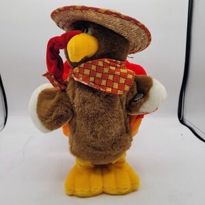 DanDee Hop N Bop Thanksgiving Turkey In The Straw Animated Plush Tested Works‎